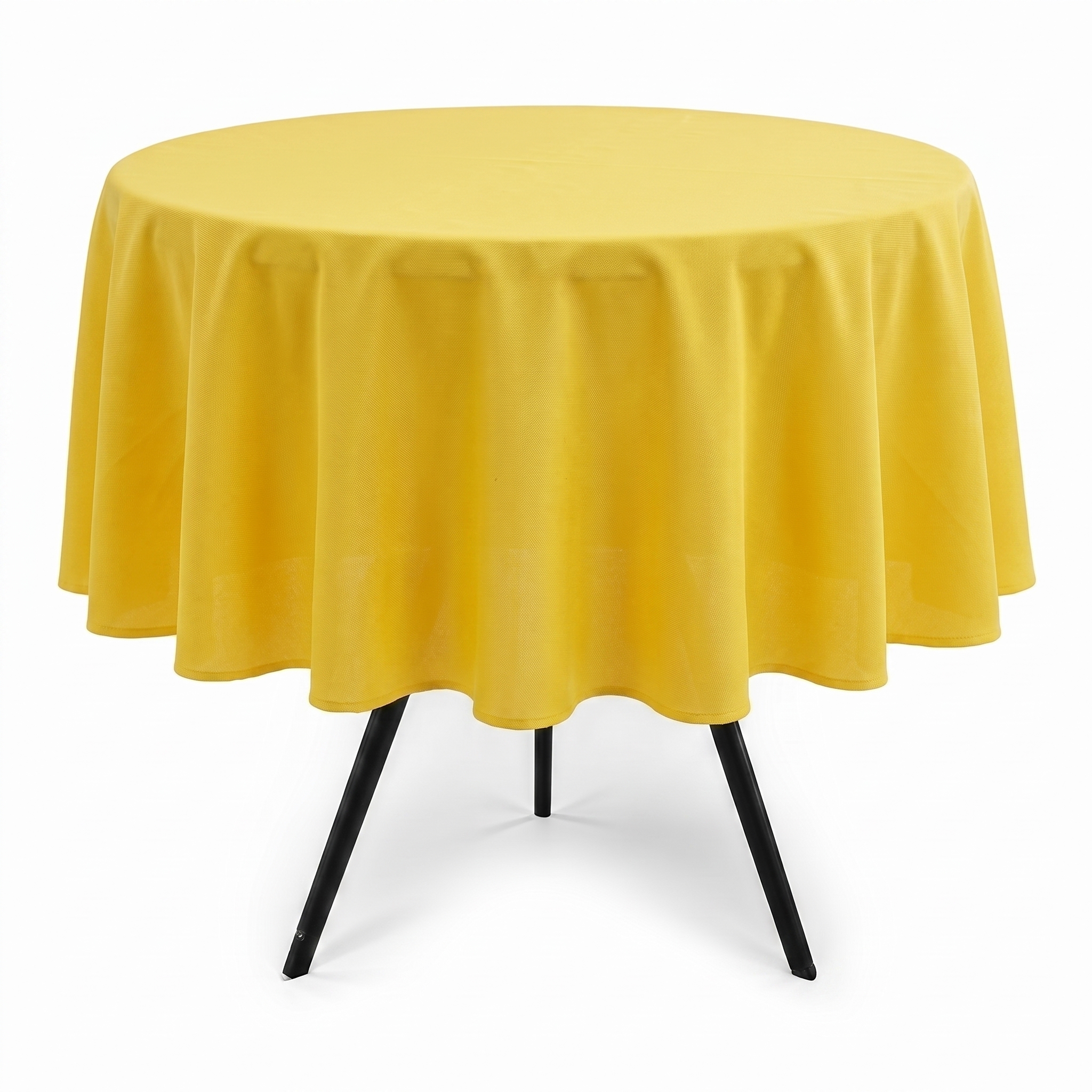 Toalha de Mesa Redonda Oxford 150cm Amarelo