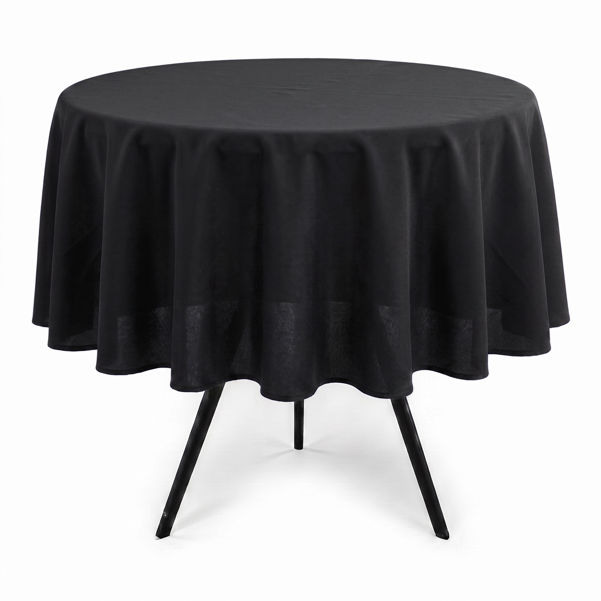Toalha de Mesa Redonda Oxford 150cm - Preto