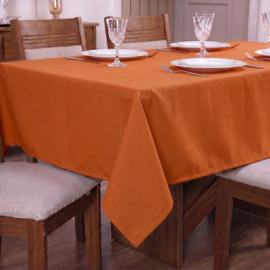 Toalha de Mesa Oxford Premium Liso 150x150cm - Laranja