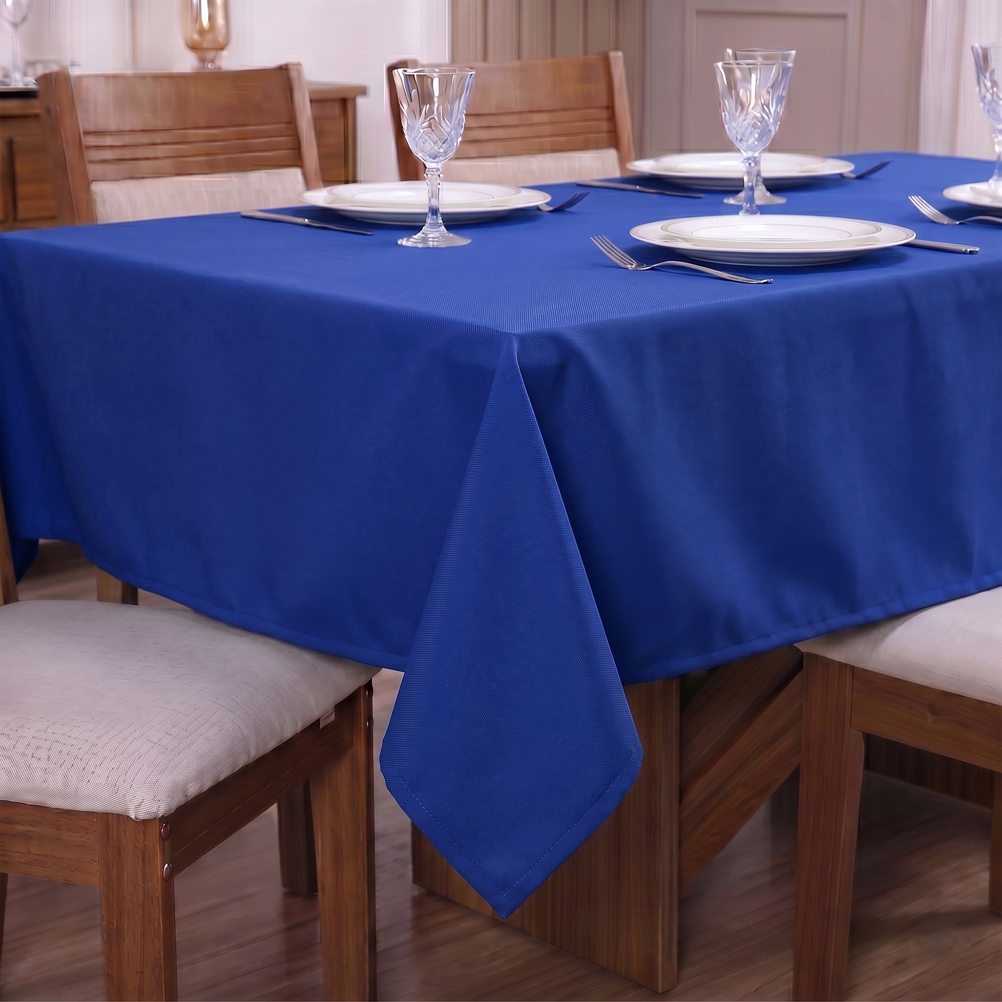 Toalha de Mesa Oxford Premium Liso 150x150cm - Azul Royal